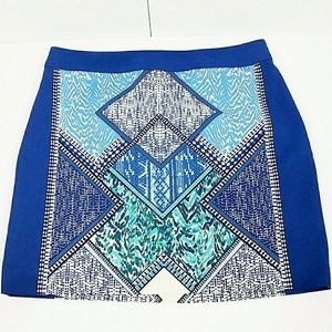⭐3/$30 H&M Royal Blue Animal Pattern Mini Skirt 8
